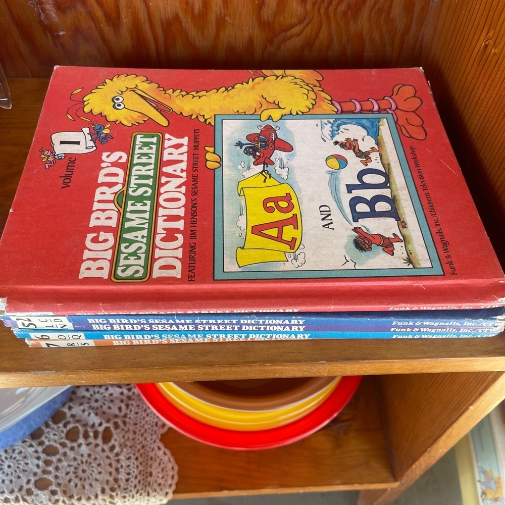 Vintage Sesame Street books set of five